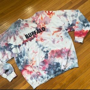 Buffalo ice dye sweatshirt